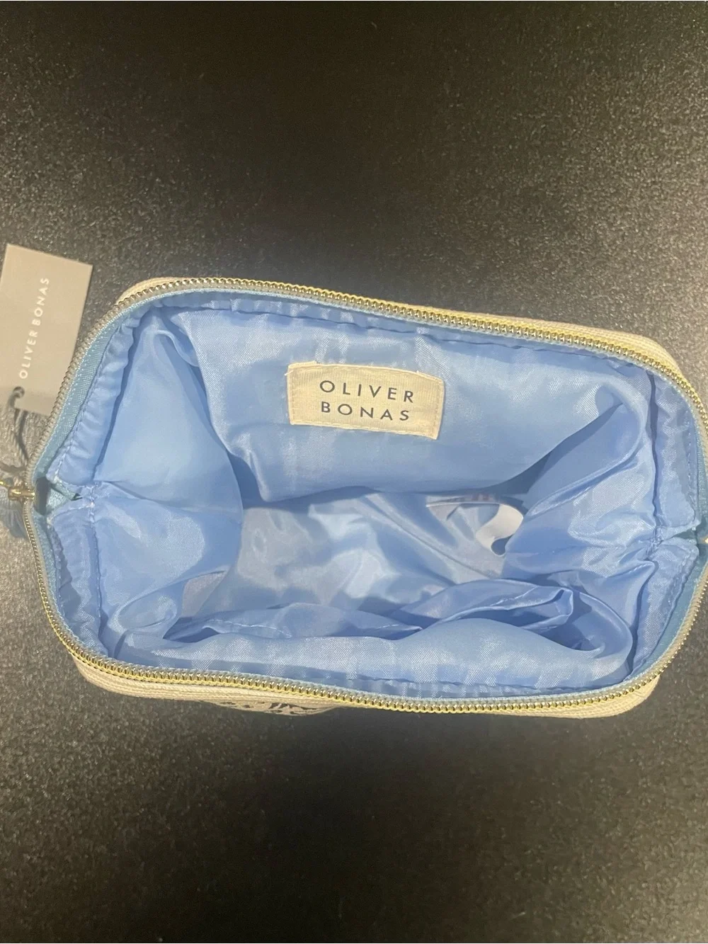 Oliver Bonas “C’est Chic” Make Up Bag with Cats. NWT 🐱